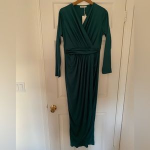 KOH KOH - Emerald Green long dress - Large